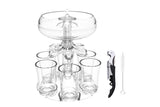 Drink Shot Dispenser with 6 Shot Glasses Set