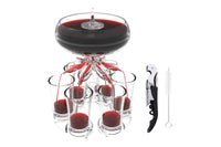 Drink Shot Dispenser with 6 Shot Glasses Set