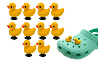 10Pcs Little Yellow Duck Shoe Charms Croc Charms DIY Clog Sandals Decoration