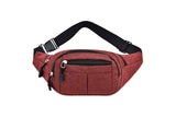 Unisex Sling Bag Chest Pack Fanny Pack Sports Waist Bag Wallet