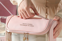 Clear Makeup Bag with Hanging Hook for Travel Organizer for Accessories