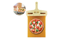 Sliding Pizza Cutting Board with Handle for Kitchen Fruit Vegetables