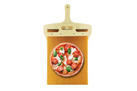 Sliding Pizza Cutting Board with Handle for Kitchen Fruit Vegetables