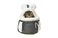 Plush Backpack Portable Pet Hanging Chest Bag