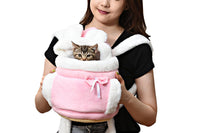 Plush Backpack Portable Pet Hanging Chest Bag