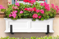 2Pcs Adjustable Planter Box Brackets for Railing Window Wall