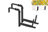 2Pcs Adjustable Planter Box Brackets for Railing Window Wall