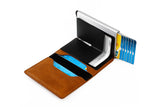 PU Leather Pop-up Card Holder Wallet RFID Blocking Purse