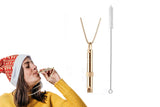 Breathing Anxiety Relief Necklace with Cleaning Brush