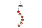 Wind Chime Hummingbird Feeder Plastic Hanging Bird Water Feeder for Outside