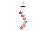 Wind Chime Hummingbird Feeder Plastic Hanging Bird Water Feeder for Outside