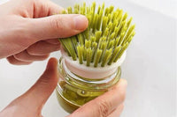 Dish Scrub Brush with Soap Dispenser Palm Scrub Washing Brush Pressing Cleaner