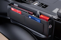 Car Seat Gap Filler Leather Car Box Phone Holder Storage Box Side Organizer