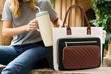 15.6 Inch Laptop Tote Bag Multi-Pocket Commuter Handbag for Work & Daily Use