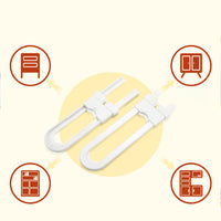 6Pcs Baby Proofing Sliding Cabinet Locks