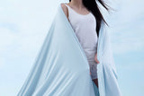 Reversible Summer Cooling Blanket with Qmax 0.4 Nylon Spandex Breathable Cooling Bed Quilt Cooling Comforter