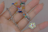 4pcs Women's Pendant Necklace Trendy Hoodie Sweater Chain