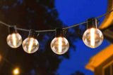 Solar Powered LED String Lights - 20 Bulb Decorative Lighting