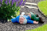 Funny Drunk Garden Gnome Patio Ornament for Yard Decor