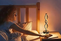 Bedside Lamp 3-Way Dimmable Spiral LED Table Lamp