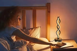 Bedside Lamp 3-Way Dimmable Spiral LED Table Lamp