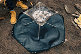 Fire Pit Fireproof Mat Hexagonal Foldable Firewood Bag Ember Heat Resistant Mat