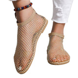 Women's Fishing Net Hollow Out Flat Sandals