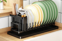 Dish Drying Rack Plate Rack Storage Rack with Water Tray