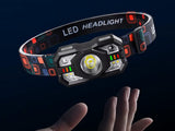 Rechargeable LED Motion Sensor Head Torch for Jogging Fishing