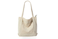 Trendy Corduroy Tote Bag Hobo Bag for Teen Girls Students