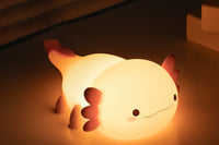 Silicone Axolotl Touch Sensor Rechargeable Night Lamp