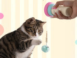Automatic Retractable Cat Teaser Wand with Plush Ball Cat Toy