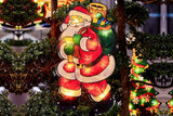 Christmas Decor LED Curtain Light Xmas Window Silhouette Light Decoration