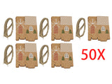 50Pcs Christmas Party Gift DIY Boxes Festive Gift Wrapping Boxes