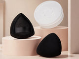 3pcs Non-Eating Powder Puff Triangle Makeup Sponge Makeup Puff with Storage Case