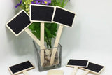 3Pcs Metal Herb Plant Pot with Tray and 10Pcs Mini Chalkboard Wooden Plant Tags Stakes