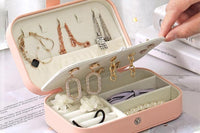 Portable Jewelry Case Travel Jewelry Box for Earrings Rings Necklaces