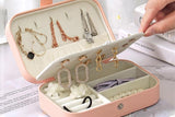 Portable Jewelry Case Travel Jewelry Box for Earrings Rings Necklaces