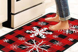 2Pcs Christmas Kitchen Floor Mat