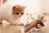 Flappy Chase  Cat Toy  Indoor Interactive Touch Activated Plush Bird  Kitten Toy