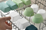 24 Pack Silicone Cupcake Baking Cups Mixed Colors & 3 Shapes
