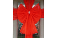 Organza Red Bow Christmas Wall Decorations for Door