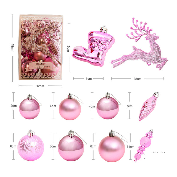 30PCS Christmas Ball Ornament Christmas Tree Hanging Balls