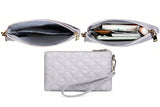 15.6-inch Laptop Tote Bag with Matching Wristlet Clutch Pouch Wallet Handbag Crossbody