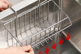 Stainless Steel Kitchen Sponge Holder Sink Hanging Storage Basket Rack