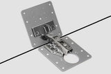 10PCS Cabinet Hinge Repair Plate Stainless Steel Kitchen Cupboard Door Fixing Bracket with Screws