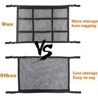 Car Roof Ceiling Cargo Net Pouch Universal Mesh Storage Bag