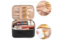 PU Leather Makeup Bag Portable Travel Cosmetic Case Organizer