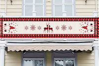 Christmas Fence Banner Decorations