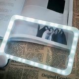 5X Magnifying Glass with Light Folding Handheld Magnifier